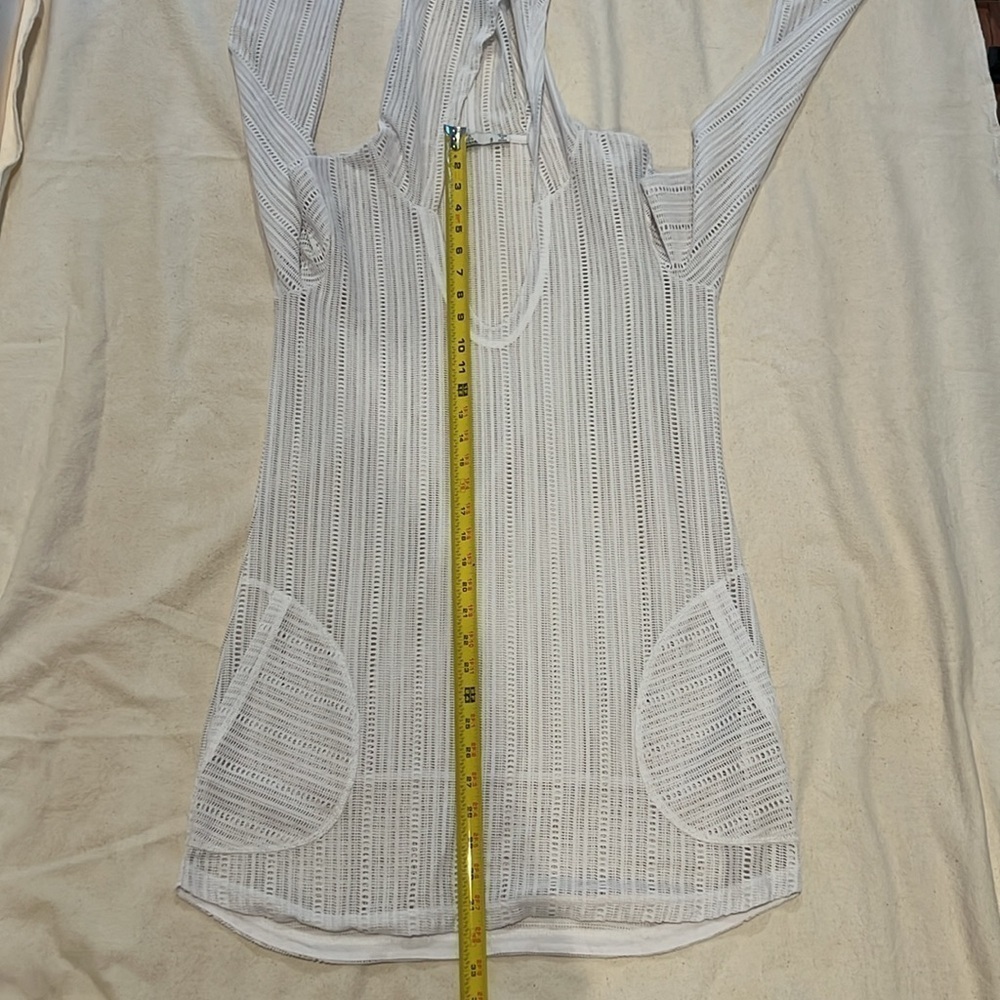 PrAna TWO BEACH TUNIC Small Women's Cover Up Hooded with Pockets - Picture 5 of 9